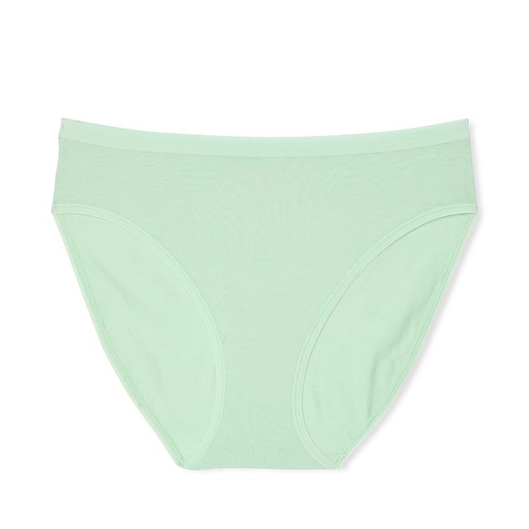 Victoria's Secret Stretch Cotton High-Leg Brief Panty Pretty Mint Large NEW - Picture 3 of 6